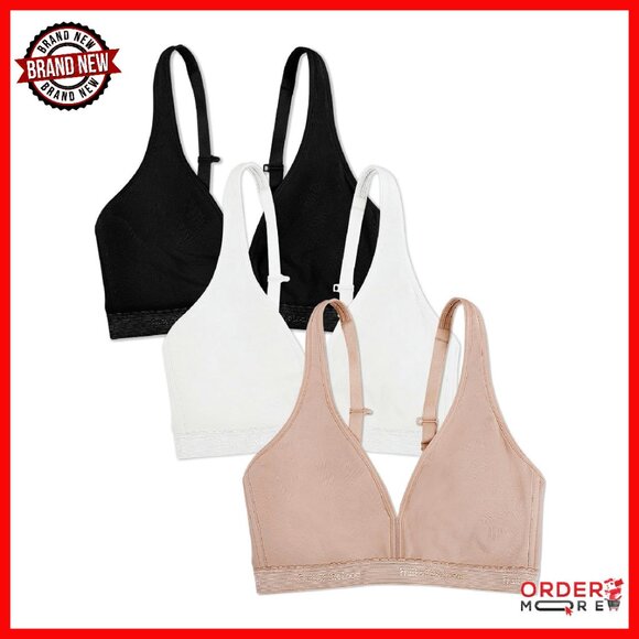 Wirefree Cotton Bralette - Soft Support for Everyday Wear - Adjustable Straps